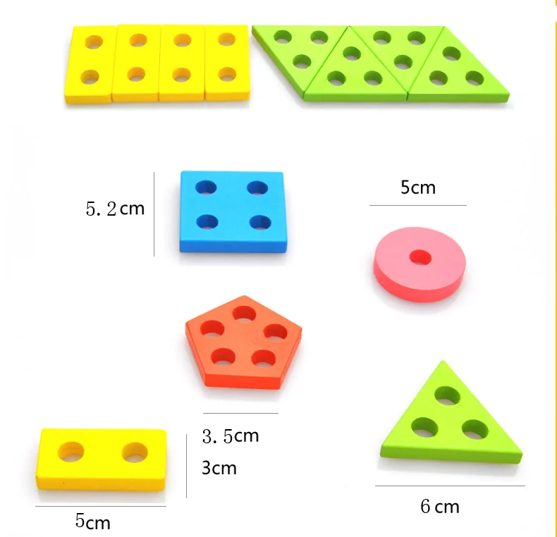Монтессори детские игрушки Форма Цвет Соответствующие блоки 2 6 18 24 месяцев раннего образования детская игра деревянная головоломка для детей девочек