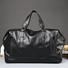 Популярные Модные мужские сумки для путешествий, брендовая водонепроницаемая сумка для багажа, Повседневная кожаная сумка, большая вместительность, 15 дюймов, сумки для ноутбука