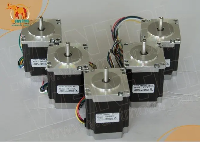 

Best Selling! Wantai 5PCS Nema23 57BYGH633 270oz-in 78mm 3A CE ROHS ISO CNC Router Engraver Grind Foam Plasma Plasma Pinter