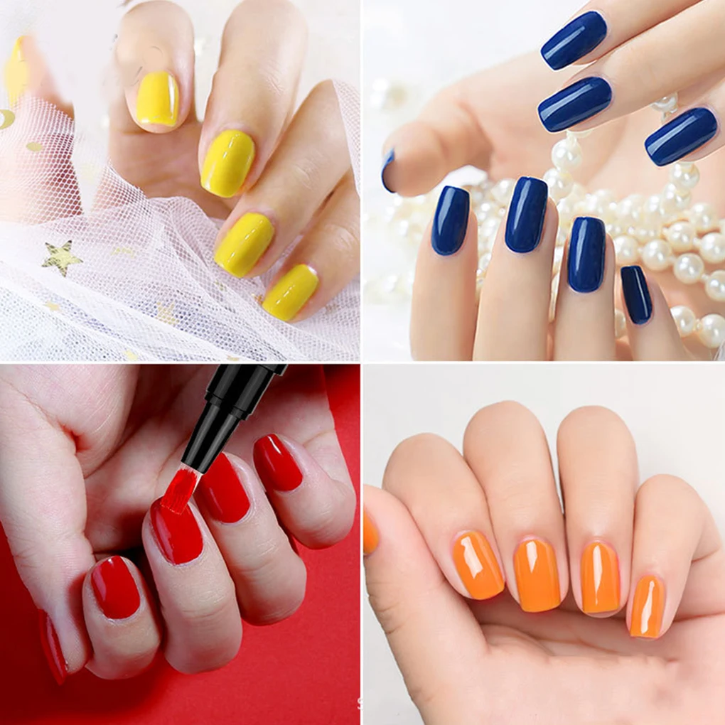 

24 color Nail Polish Pen No Base Top Coat Need Soak Off UV LED Nail Varnish Nail Art Marker Pen
