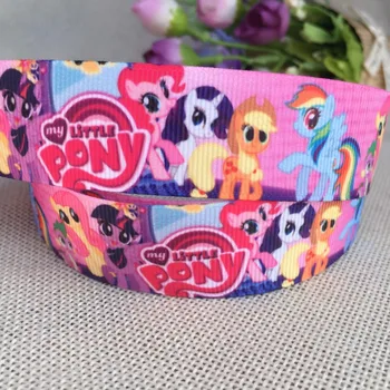 

1 "25MM 10yards My Little Pony printed grosgrain ribbon,Clothing accessories accessories, wedding gift wrap ribbon free shippin