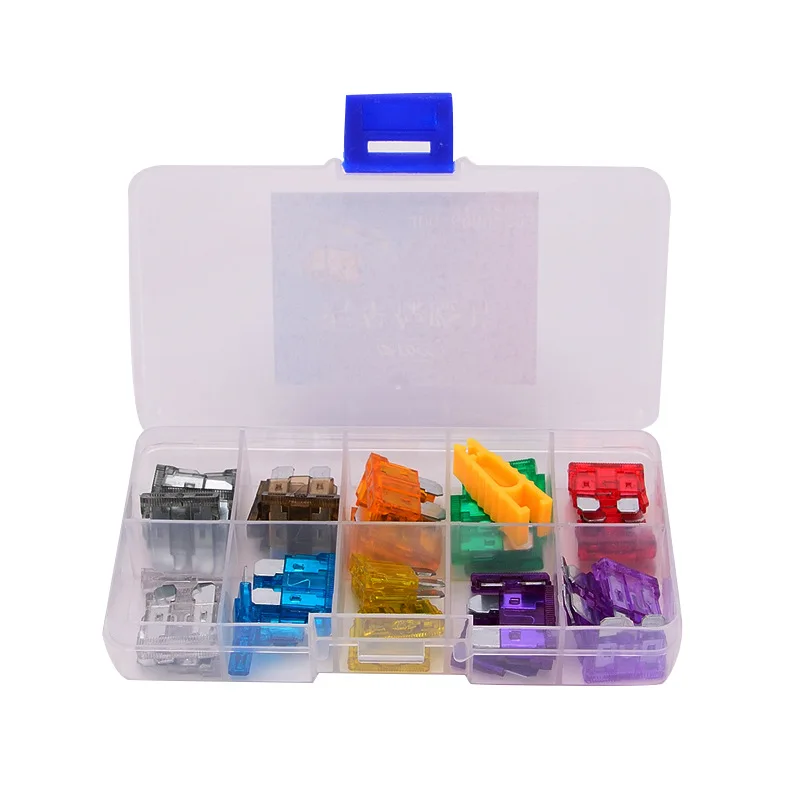 50PCS ATC/ATO Medium Mini Blade Fuse Kit Assortment Car Truck
