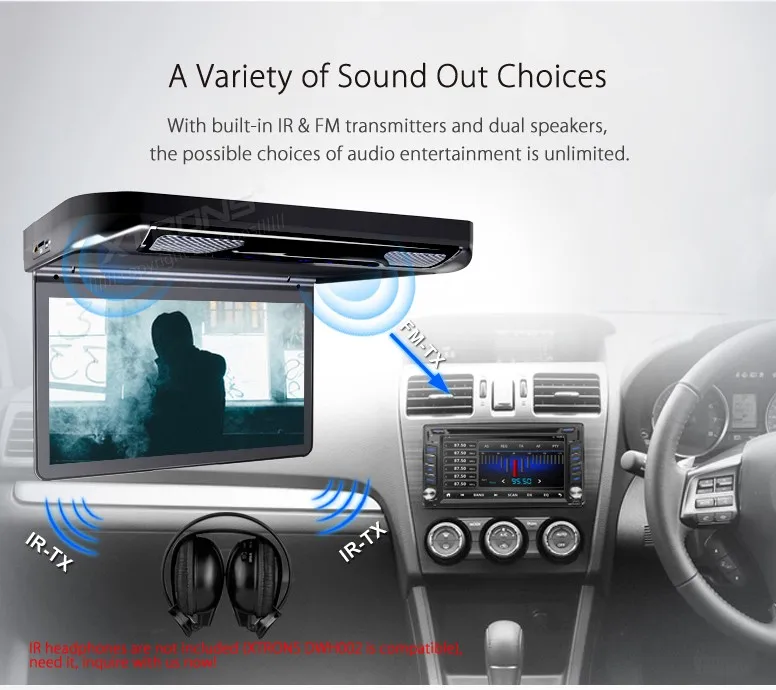 Excellent 13.3" Black Color Car Roof DVD Flip Down Car DVD Roof Mount Car DVD with Built-in HDMI Input & 1920*1080 HD Resolution 14 Excellent 13.3" Black Color Car Roof DVD Flip Down Car DVD Roof Mount Car DVD with Built-in HDMI Input & 1920*1080 HD Resolution 14