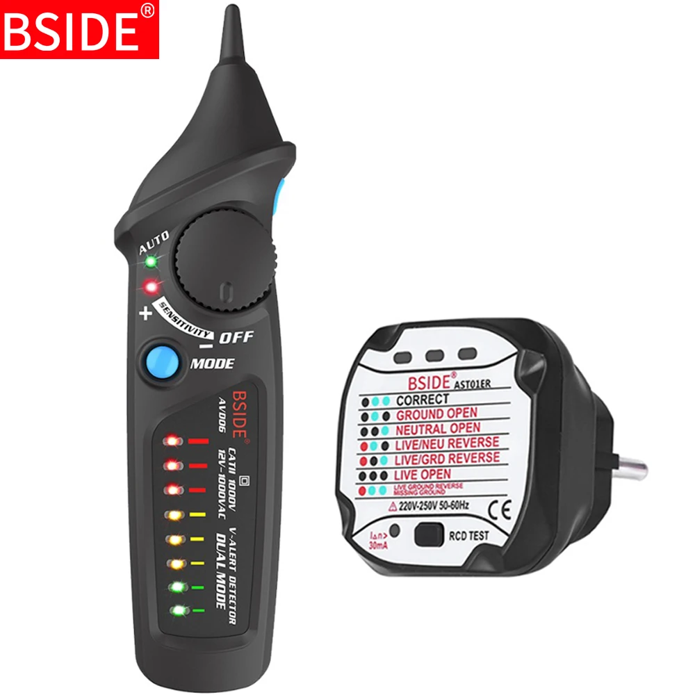 

BSIDE Non-contact AC Voltage Detector 12V-1000V electrical pen tester AVD05