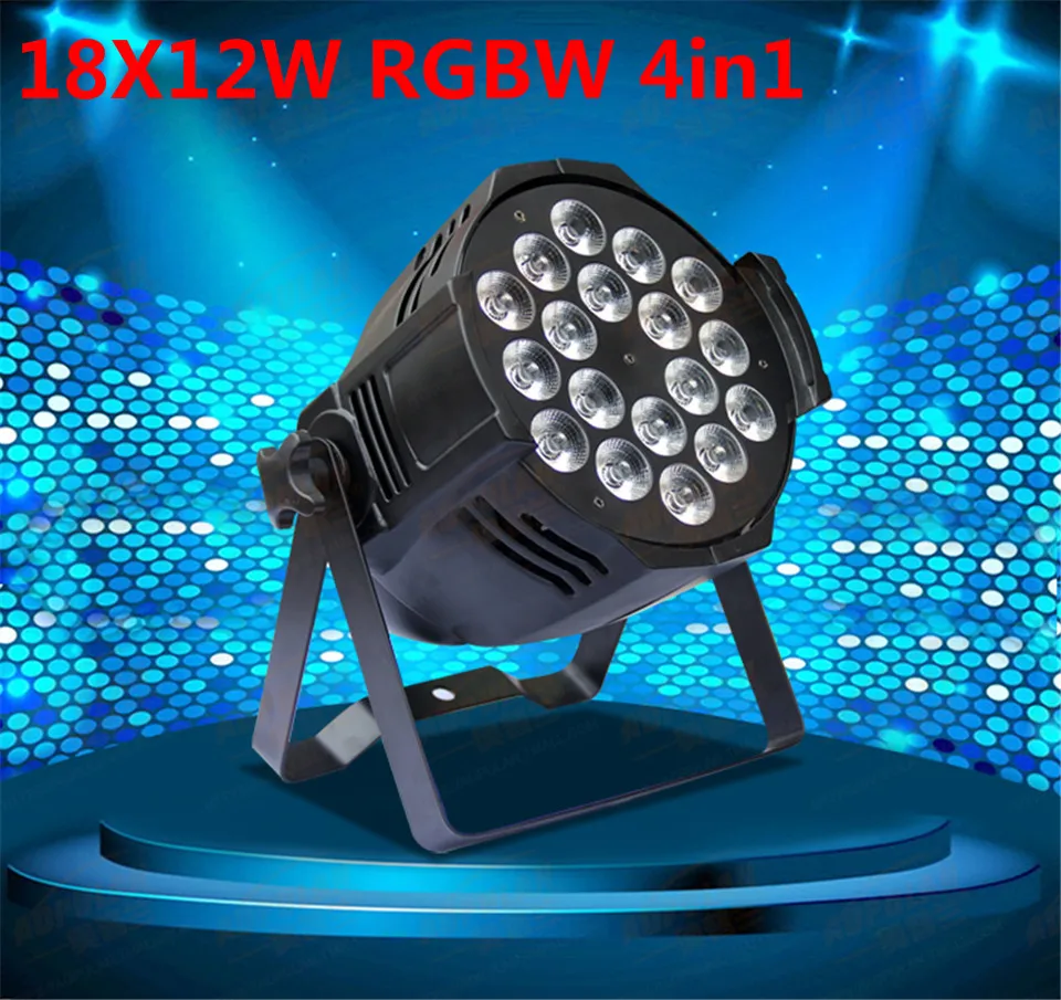 Алюминий сплав светодиодный par 18x12 Вт RGBW 4in1 светодиодный Par может Par64 светодиодный прожектор par dj проектор размытый свет для сцены свет