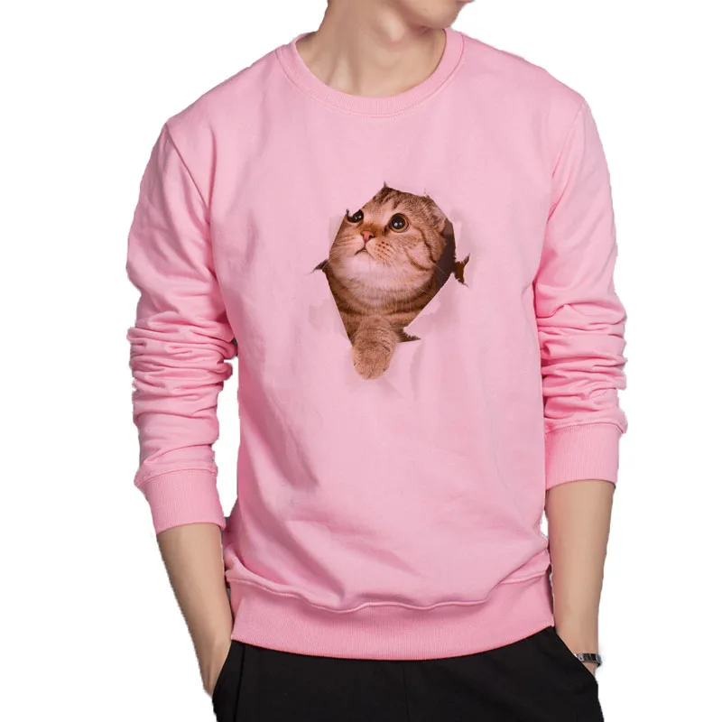 

Super cool 3D cat hoodies popular trendy 3D cat streetwear funny clothes creative design lovely hoodie men soft cotton clothes