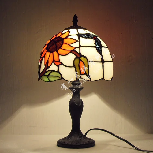 

2016 Top Fashion Changeable Down Table Lamp New Arrival Tiffany Fashion Dressing Bedroom Bedside Lamp Small Table Dia 20*h36cm
