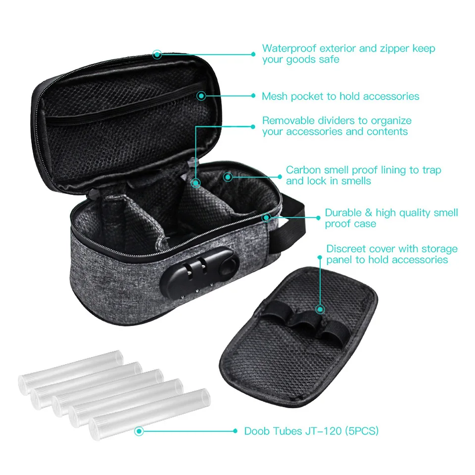 In Stock!! Veeape Smoking Smell Proof Stash Carbon Lined bags Tobacco Pouch for Weed Herb Odor Proof Container Case Storage (3)