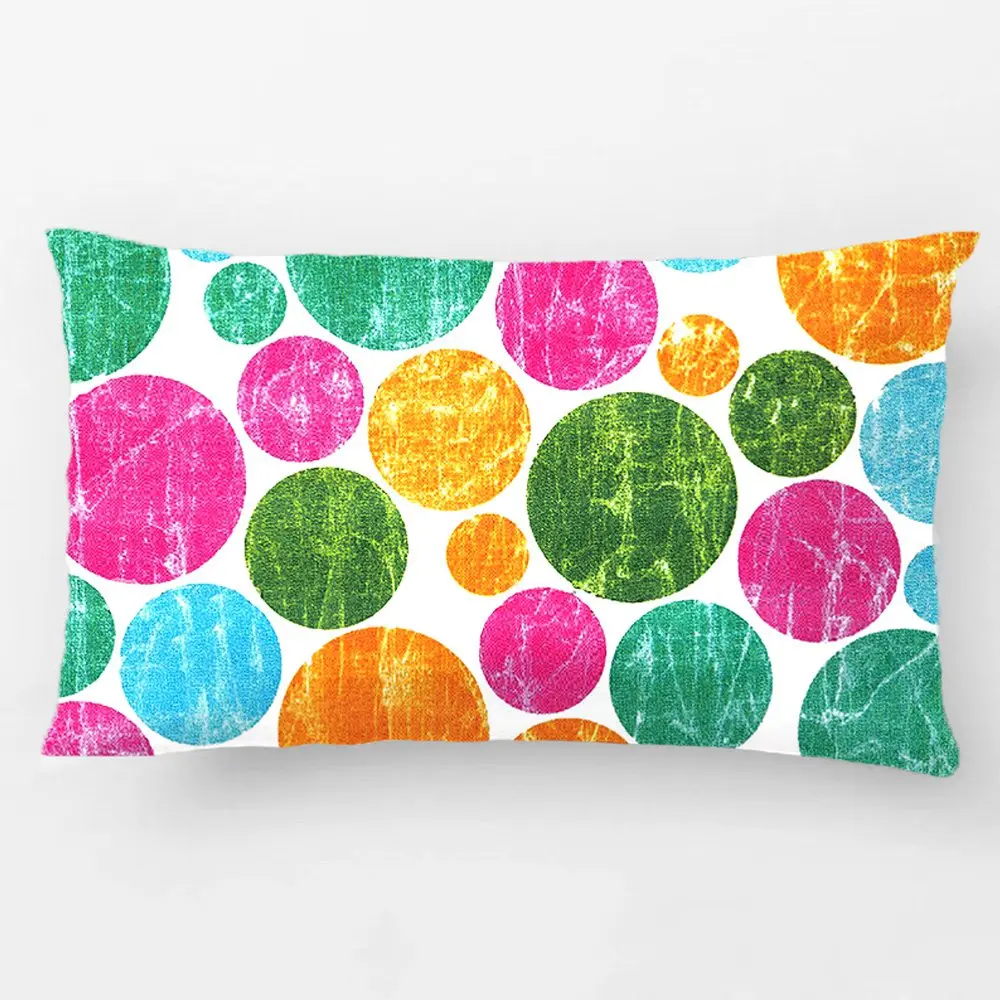 Polka Dots Polyester Throw Pillow Case Wedding Decorative Cushion Cover