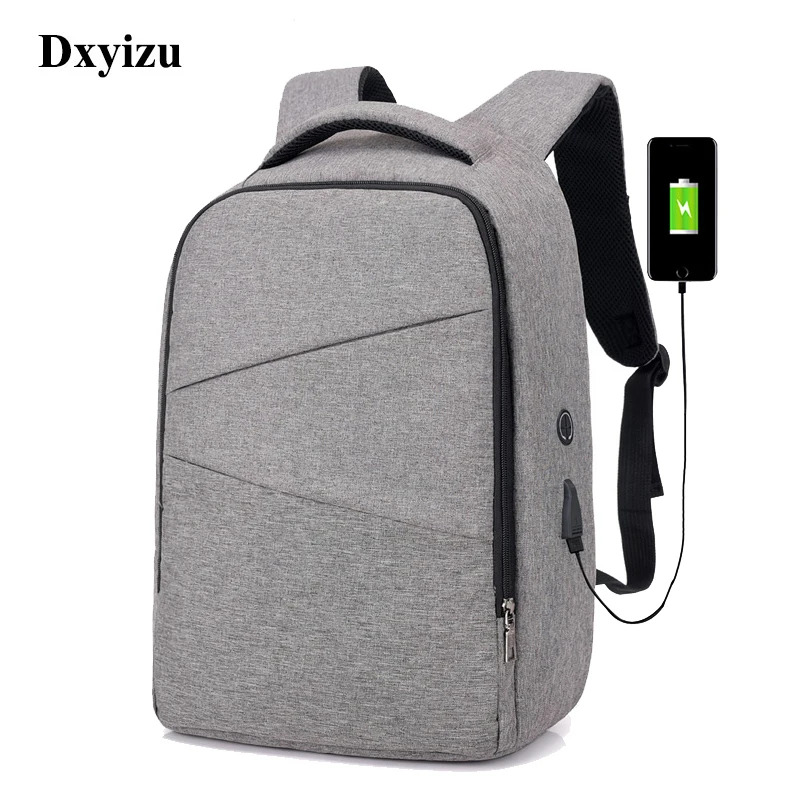 

DINGXINYIZU USB Charging 15.6inch Laptop Men Backpacks Student School Bags Large Capacity Business Rucksacks Travel Male Mochila