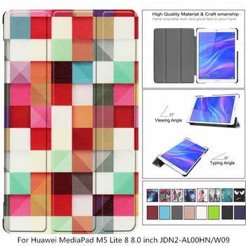 

PU Leather case for Huawei MediaPad M5 Lite 8 8.0 inchTablet Smart Cover Case for Honor Tab 5 JDN2-AL00HN/W09 case + film