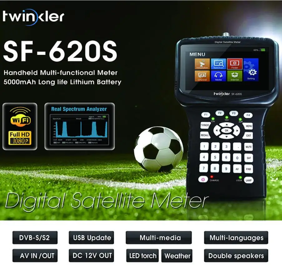 Sat-Finder анализатор спектра Twinkler sf-620s Satlink Powervu Usb-Wifi