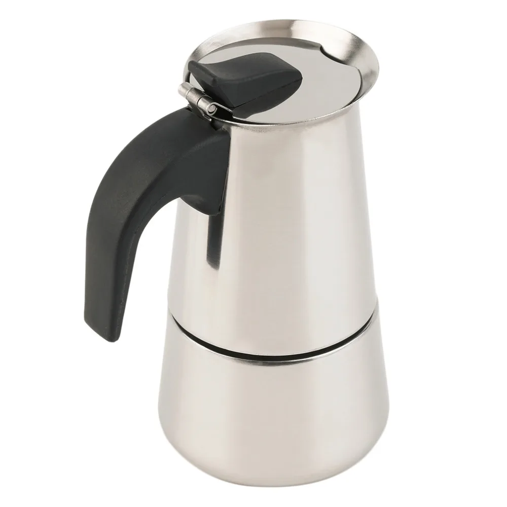 Stainless Steel Moka Coffee Maker Mocha Espresso Latte Stovetop Filter Pot Percolator Tools 2 4 6 Cup 100ML 200ML 300ML In Pots From Home Stainless Steel Moka Coffee Maker Mocha Espresso Latte Stovetop Filter Pot Percolator Tools 2 4 6 Cup 100ML 200ML 300ML In Pots From Home
