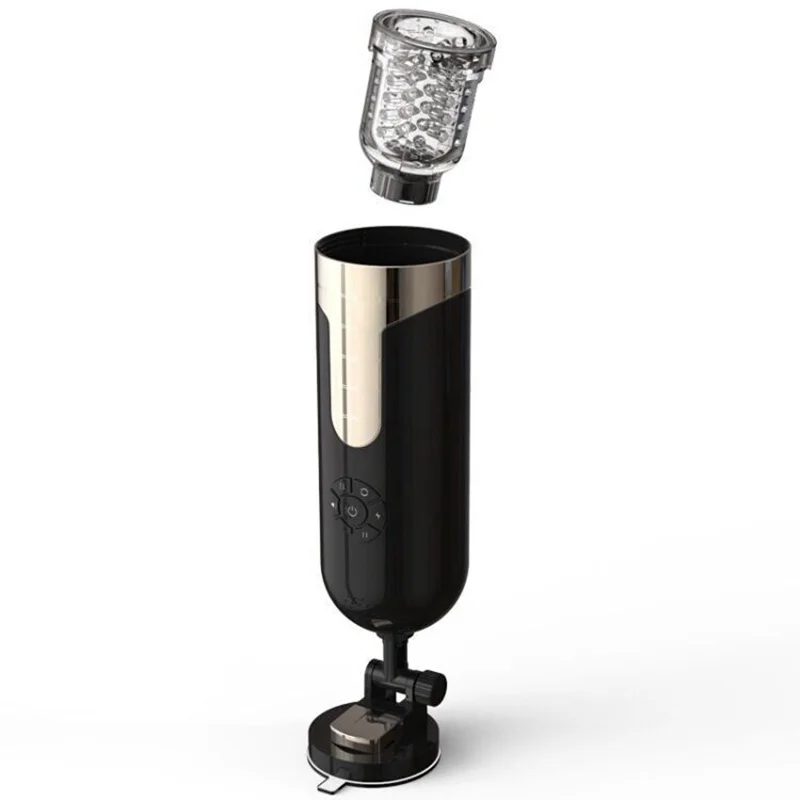 Large Fully Automatic Male Masturbator Powerful Rotation Telescopic Voice Interaction Sex Machine Real Vagina Sex Toys for Men