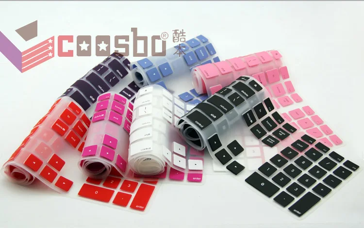 Прозрачная цветная Клавиатура силиконовый чехол Защитная пленка для imac G6 Проводная клавиатура версия США Настольный ПК
