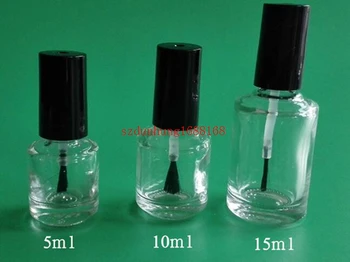 

Capacity 5ml free shipping 300pcs/lot factory wholesale empty nail polish bottle bottles with black lid