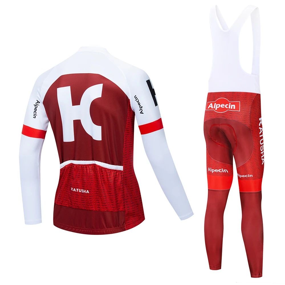 KATUSHA 2019 Весенняя легкая профессиональная команда с длинным рукавом Велоспорт