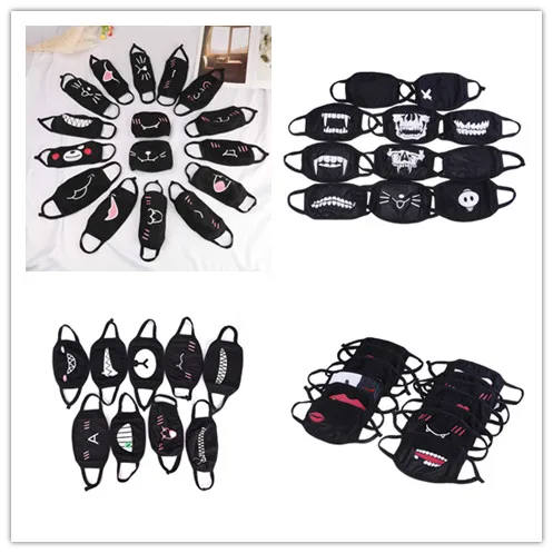 

1PC Anti-Dust Cotton Facial Protective Cover Masks Cartoon Dustproof Mouth Face Mask Unisex Korean Style Kpop Multi Style