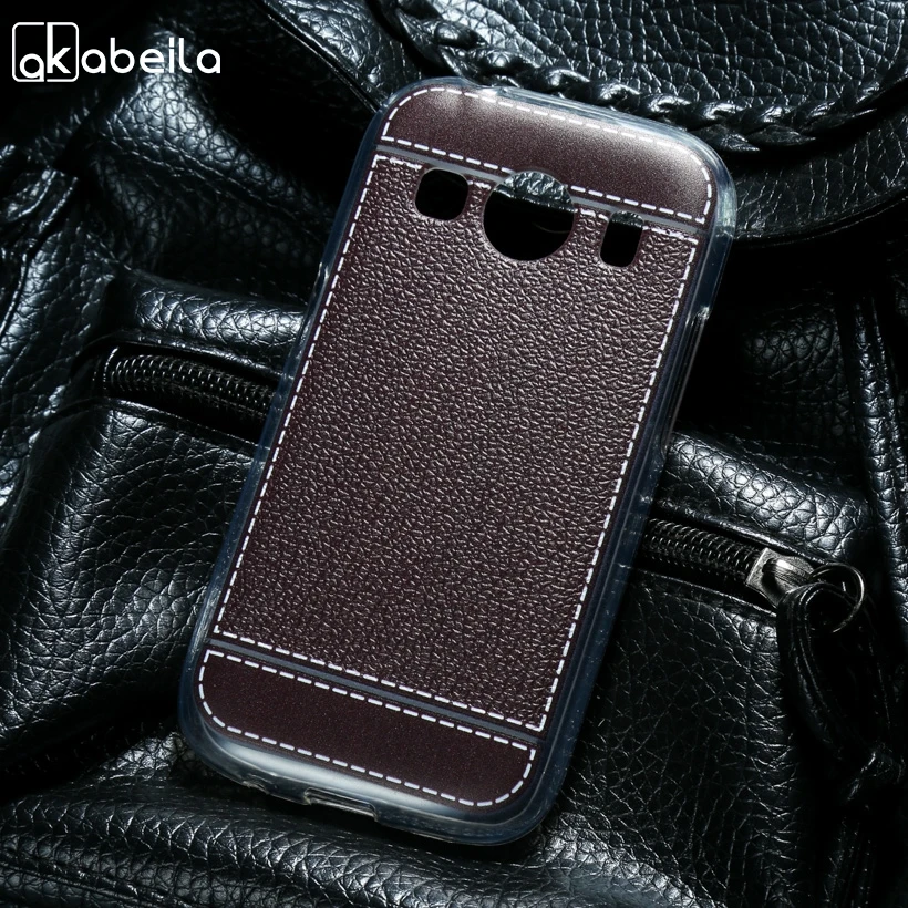 

AKABEILA Silicone Phone Cover Case For Samsung Galaxy Ace 4 LTE G357FZ Ace Style LTE G357 SM-G357FZ 4.3 inch Case TPU Lichee Bag