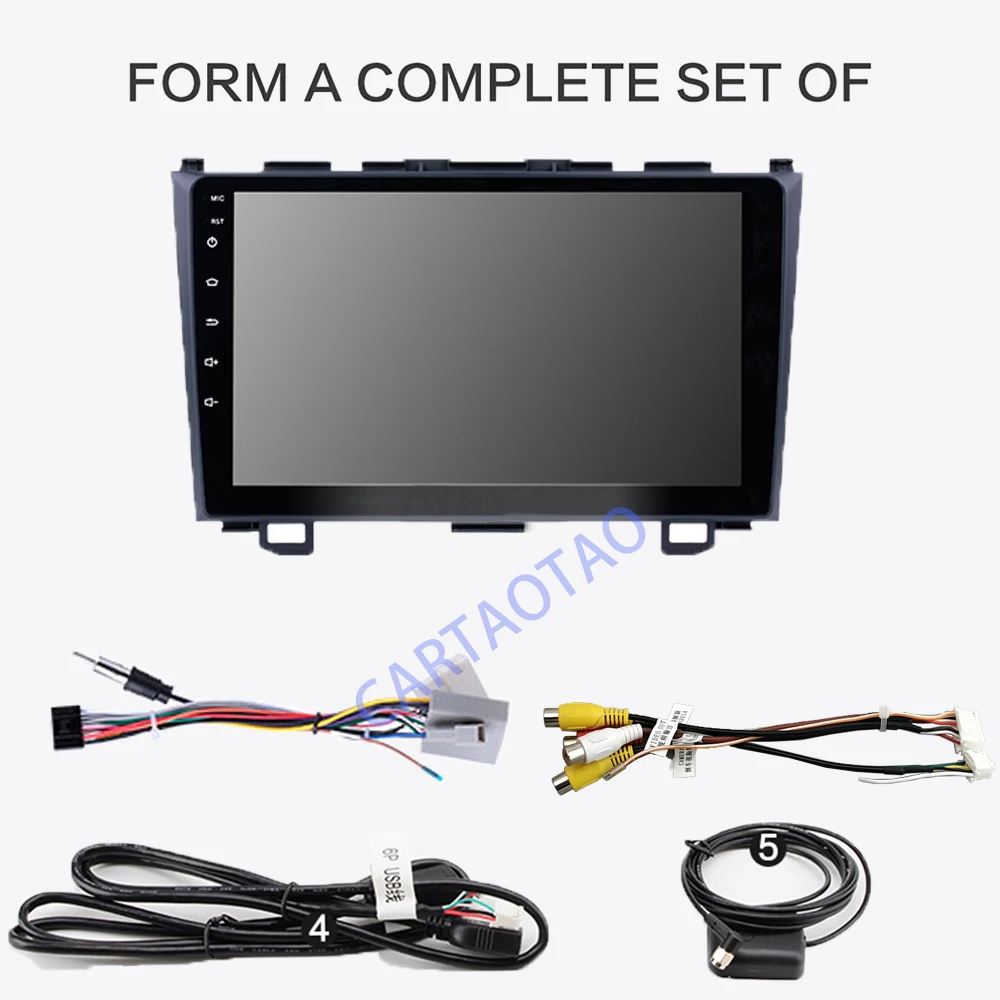 2din Android 8,1 автомобильный DVD мультимедийный плеер для Honda CRV CR-V 3 2006 2007 2008 2009 2010 2011 WiFi стерео navi gps BT 1024*600