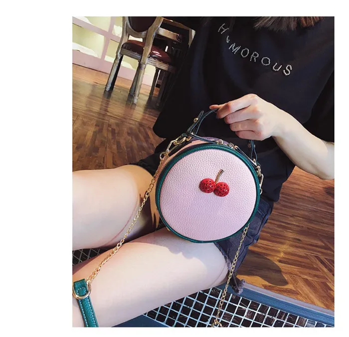 Beibaobao, Модные Сумки из искусственной кожи на плечо, Женская круглая мини-сумка, дизайнерская сумка через плечо для милых девушек-подростков