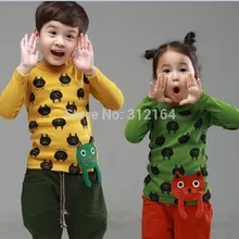 [Bosudhsou] Демисезонный для мальчиков и девочек Одежда Cat футболка одежда для детей 2 Цвета пальто