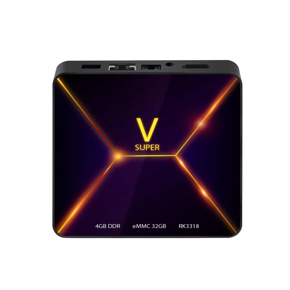 V SUPER Smart tv Box Android 9,0 4 Гб ОЗУ 32 Гб ПЗУ Rockchip RK3318 4K USB2.0 телеприставка H96 MAX 3318