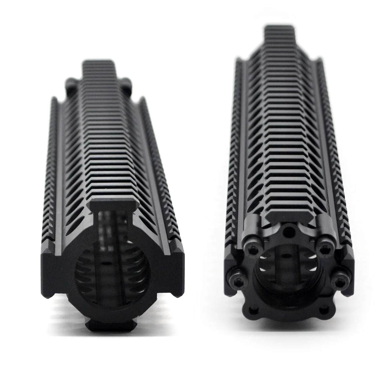 Aplus 12,7 дюйма Длина алюминиевый черный Quad Rail Handguard Сплит две части MK18 рука Guard поплавковая система крепления