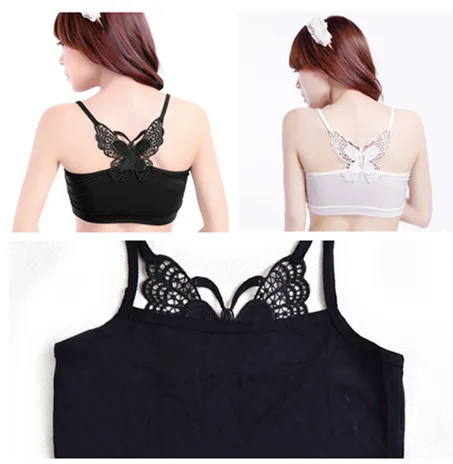

Free shipping summer behind cross butterfly bow wrapped chest girls strap wrap chest soft underwear
