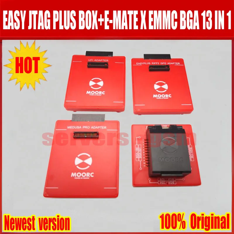 Новейший легкий JTAG плюс коробка+ E-MATE X Emate box EMMC BGA 13 в 1