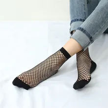 Летние сетчатые женские носки, сексуальная тонкая рыболовная сетка, носки, открытые черные короткие носки, эластичные дышащие носки Harajuku, 3 пары/партия, Новинка