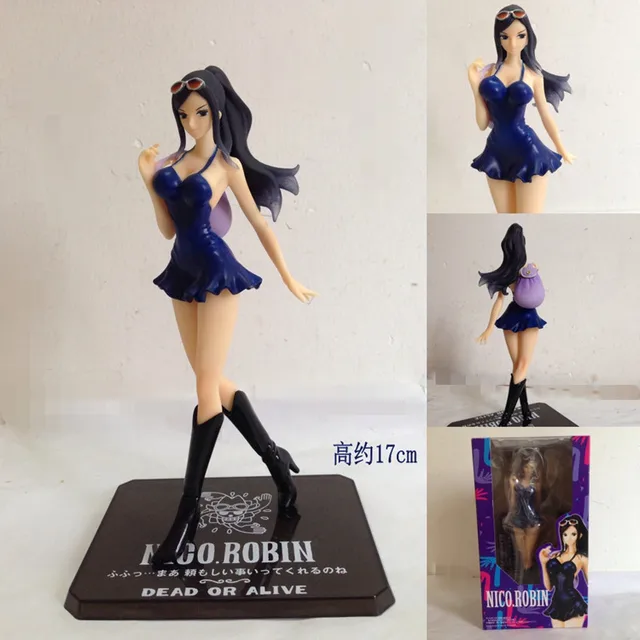 One Piece Nico Robin In Blue Action Figure Anime Sex Doll 에서one Piece 