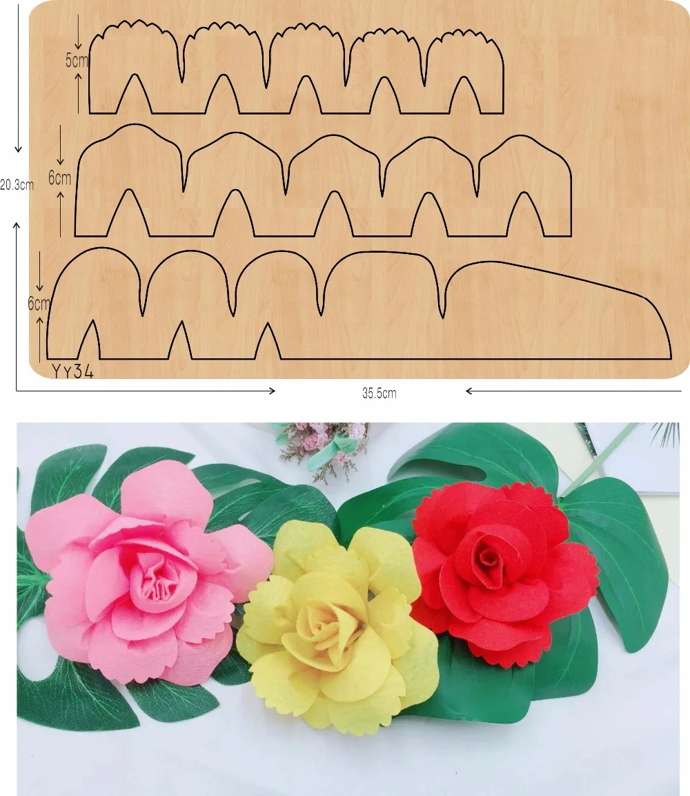 

Folding flowers-3 DIY new wooden mould cutting dies for scrapbooking Thickness/15.8mm/YY34