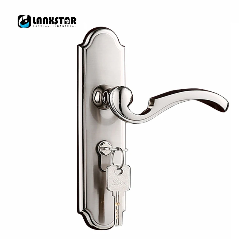 

LANXSTAR High Strength Zinc Alloy Locker New 50 Door Lock-body Double Lock-tongues Big Size Handle Lock