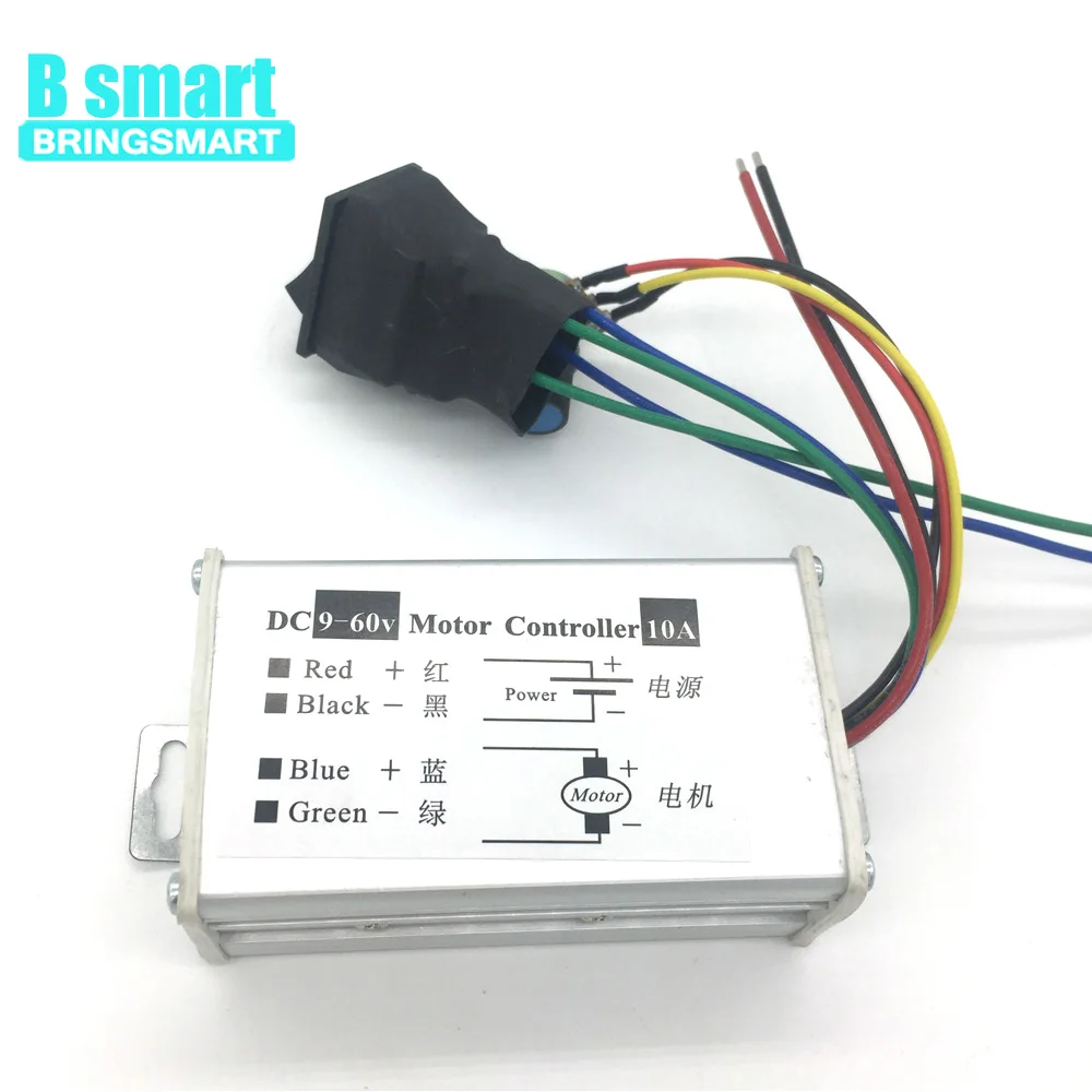 Bringsmart CCM6D DC 9 V-60 V Мотор контроллер 10A Плавная Мотор Скорость контроллер драйвер pwm доска Поддержка реверс