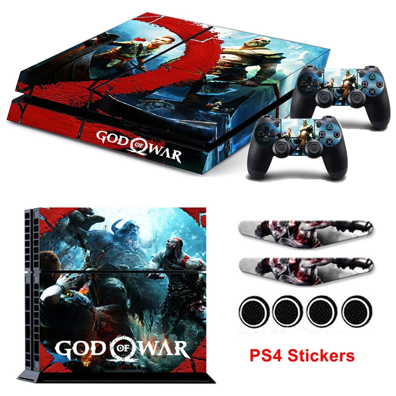 Кожаный чехол-наклейка God Of War для Playstation 4 PS4 консоли и крышки контроллеров