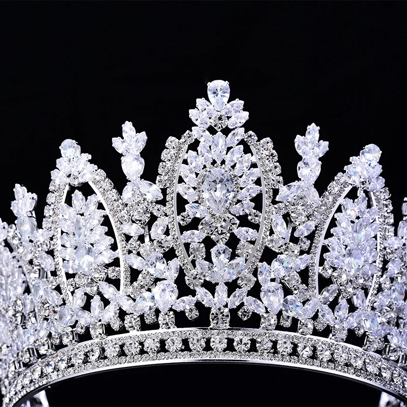 Hair Accessory Princess Crown HADIYANA Classic Design Elegant Wedding Bridal Hair Jewelry Tiaras And Crowns Women Zircon BC5069 Corona Princesa hair accessory jewelry set jewelry accessories hair headdress bridal headwear hair band crown