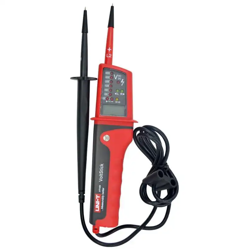 Uni T Ut15c цифровой измеритель напряжения 24V ~ 690V AC/DC Вольт тестер водонепроницаемый