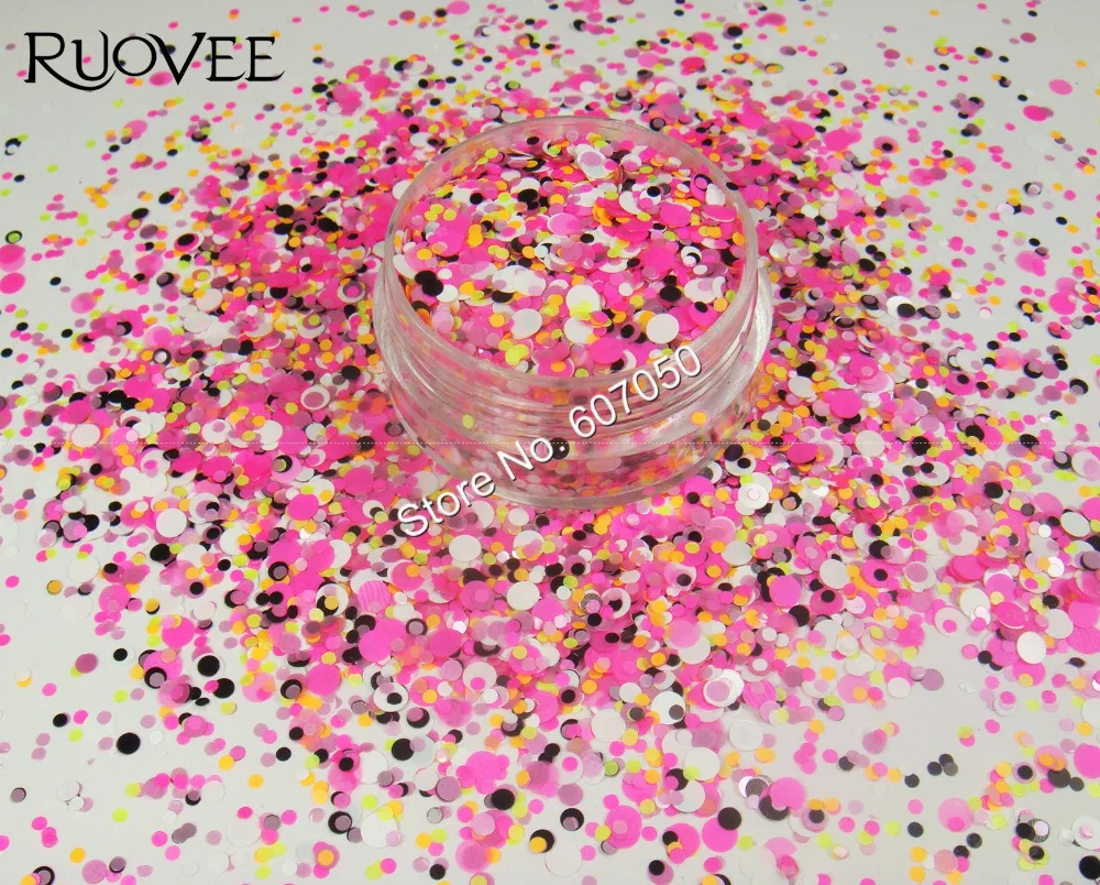 Блестящие круглые Блестки для дизайна ногтей|glitter paillette|nail glitter shapesglitter |