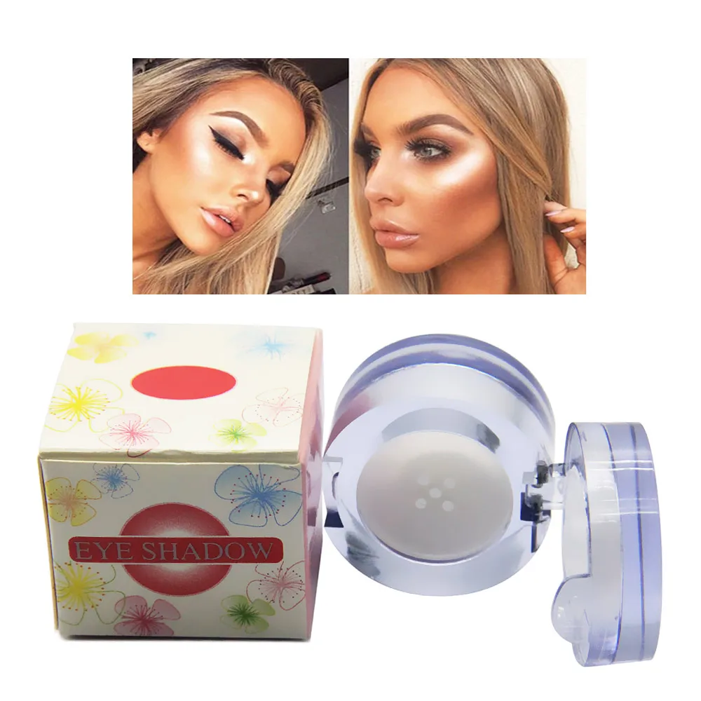 

1 Piece Eyes Makeup Glitter & Shimmer Eye Shadow White 3D Face Highlighter Powder Women Professional Make up Cosmetics Eyeshadow