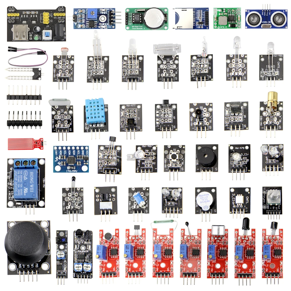 45 в 1 Набор сенсорных модулей s для arduino лучше чем 37 1|Интегральные схемы| |