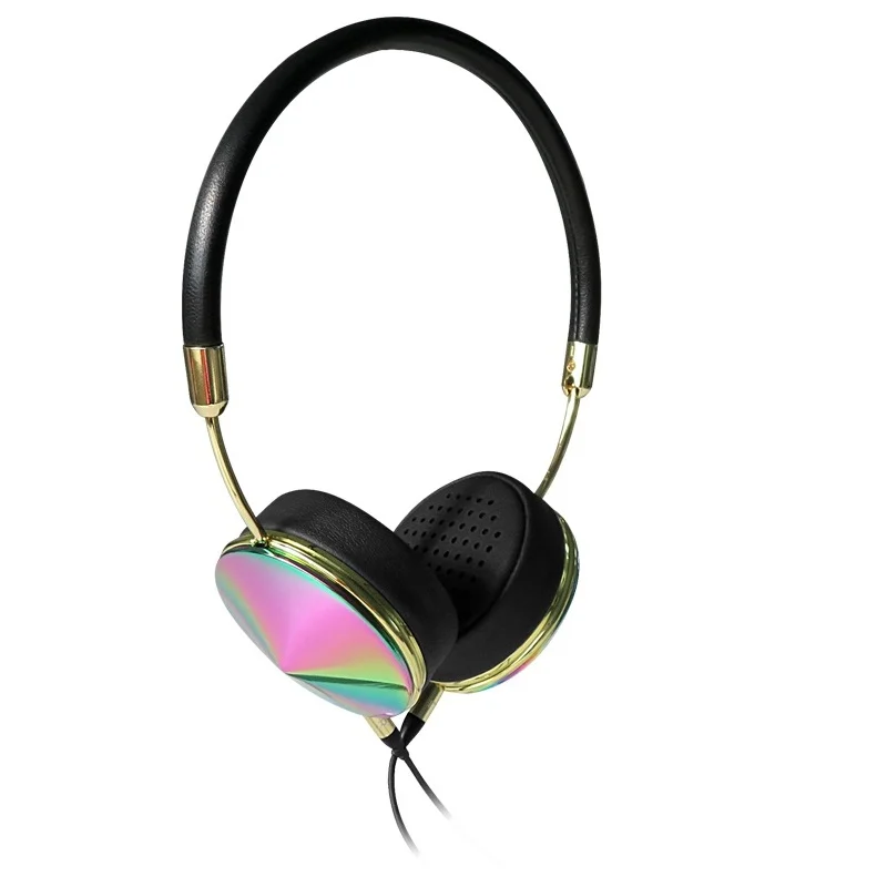 Наушники Liboer, розовое золото, повязка на голову, наушники высокого качества, звук для музыки, 3,5 мм, проводная динамическая гарнитура для мобильного телефона