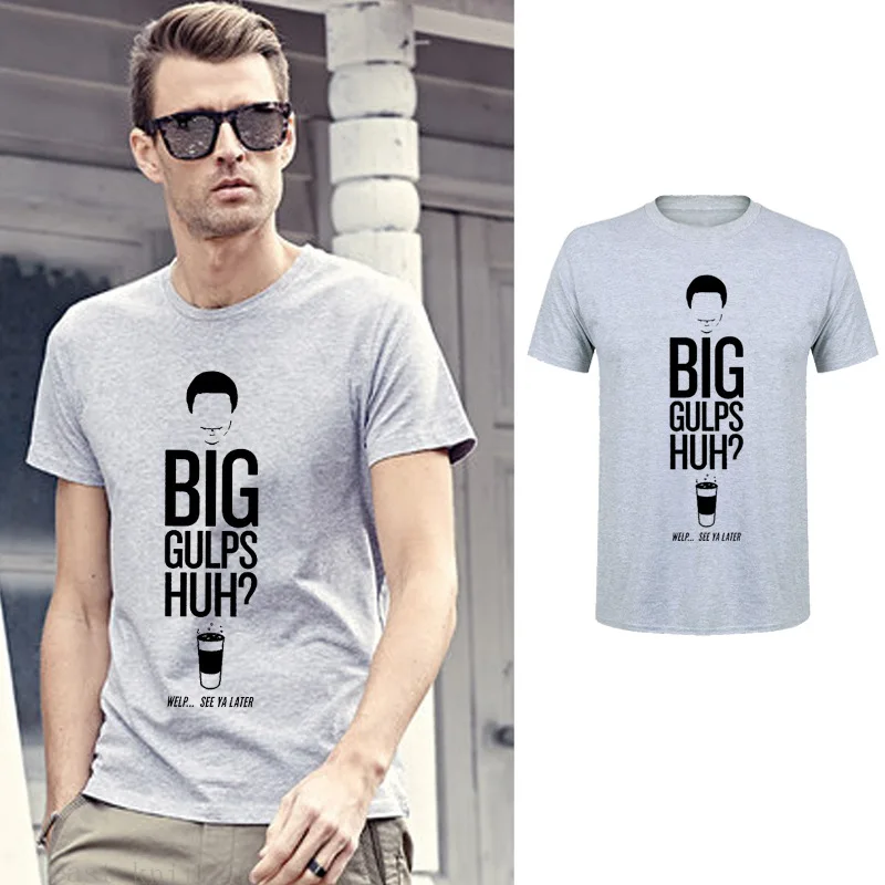 

BTFCL 2019 New Men Tshirt BIG GULPS Creative Pattern Printing European and American Style Men's T-shirt