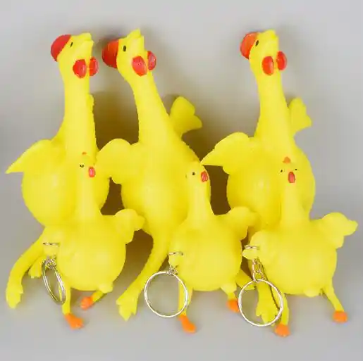 Brinquedo engraçado Borracha Galo Bola Anti stress Da Água Esmagar Produtos de Frango com Imprensa ovo de Galinha Tem Ovo Novidade Kids Brinquedos