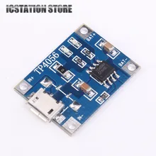 10pcs 5V 1A Micro USB 18650 Li-ion Lithium Battery Charging Protection Board Charger Module TP4056 For Arduino