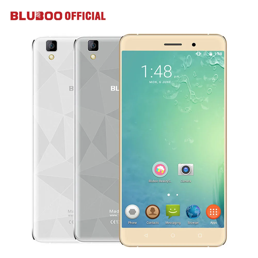 Original BLUBOO Maya 5 5 HD 3000mAh WCDMA Smartphone Android 6 0 MTK6580 Quad Core 2GB