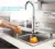DMWD Electric Kitchen Instant Heating Faucet Heater Hot Cold Dual-use Tankless Water Quick Heating Tap Shower With LED Display