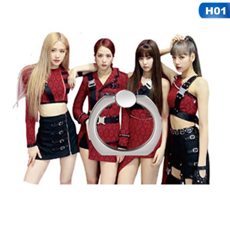Модный альбом Jennie Rose держатель для мобильного телефона Kpop Blackpink Kill This Love Регулируемый универсальный палец кольцо Модный альбом Jennie Rose держатель для мобильного телефона Kpop Blackpink Kill This Love Регулируемый универсальный палец кольцо