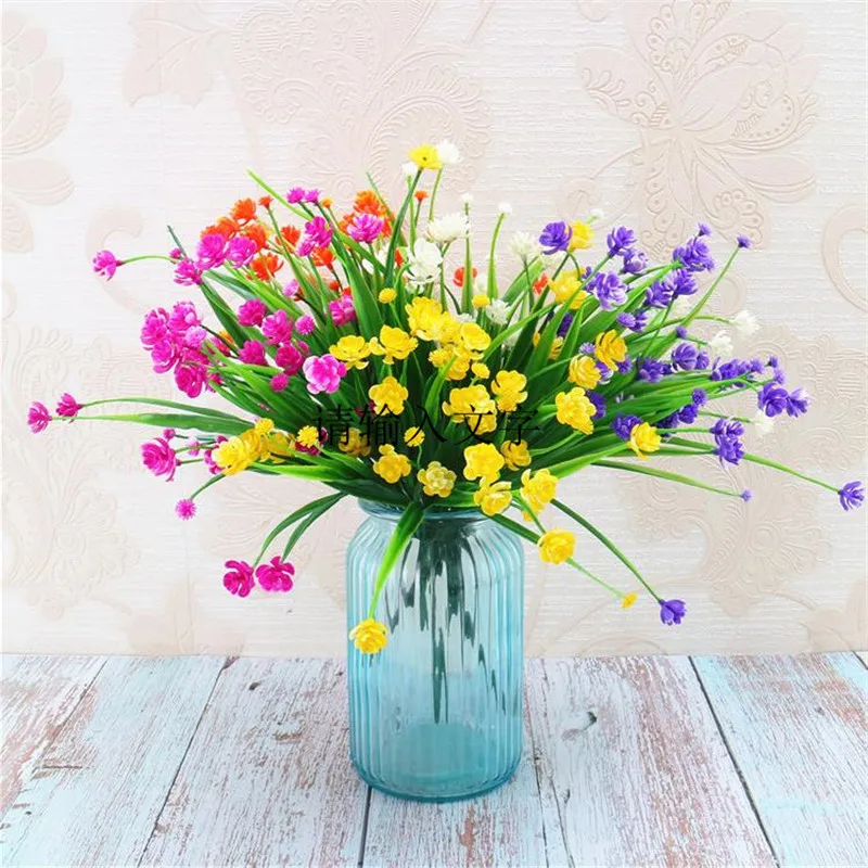 8Pcs Fake Jasmine Bunch (7 stems/piece) Simulation Plastic Jasmines for