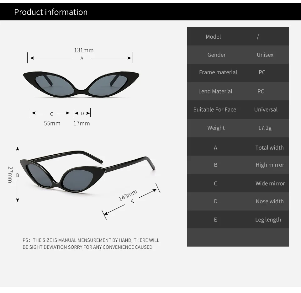 2019 Trendy Cat Eye Sunglasses Women Brand Designer Vintage Small Sun Glasses 90s Fashion Eyeglasses Shades Goggles UV400